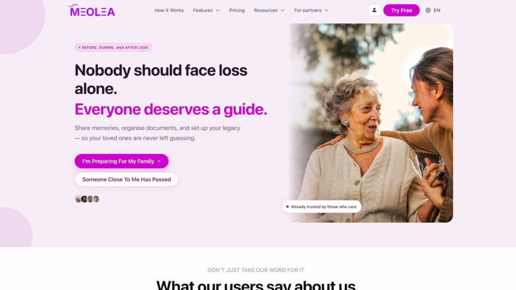 Meolea Homepage